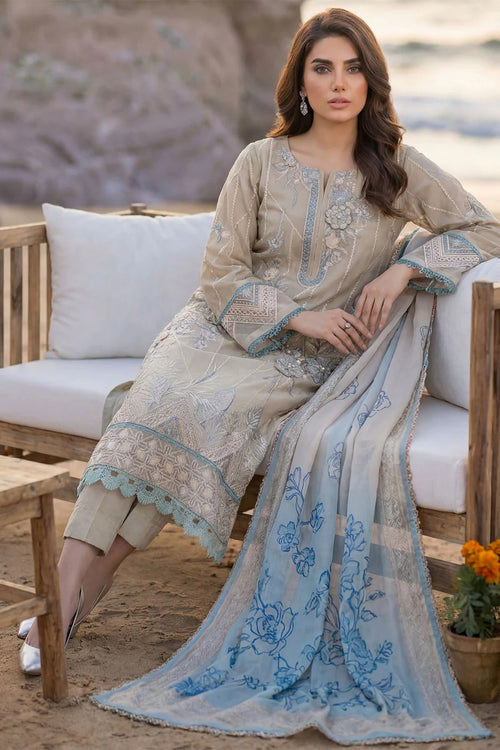 5845 - Motifs JASMINE EMBROIDERED LAWN UNSTITCHED