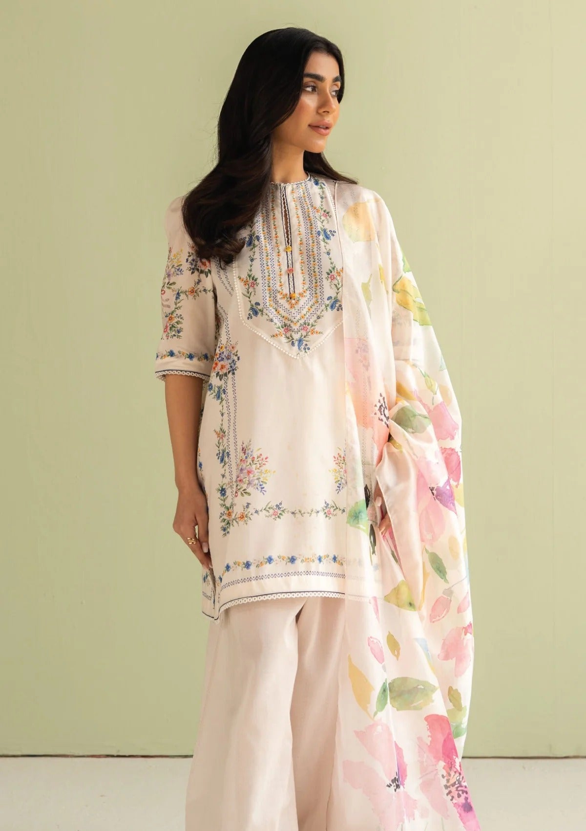 Pareesa Premium Lawn 3PC  Unstitched