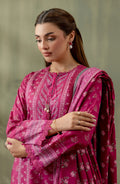 Mausummery Digital Printed Lawn Unstitched 3 Piece Suit - 11 Gulab - MU25SPN - Pink - Spring Summer Collection