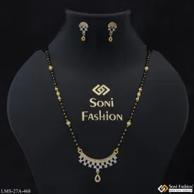 1 Gram Gold Plated Fashion-Forward Mangalsutra Set for Women - Style A468