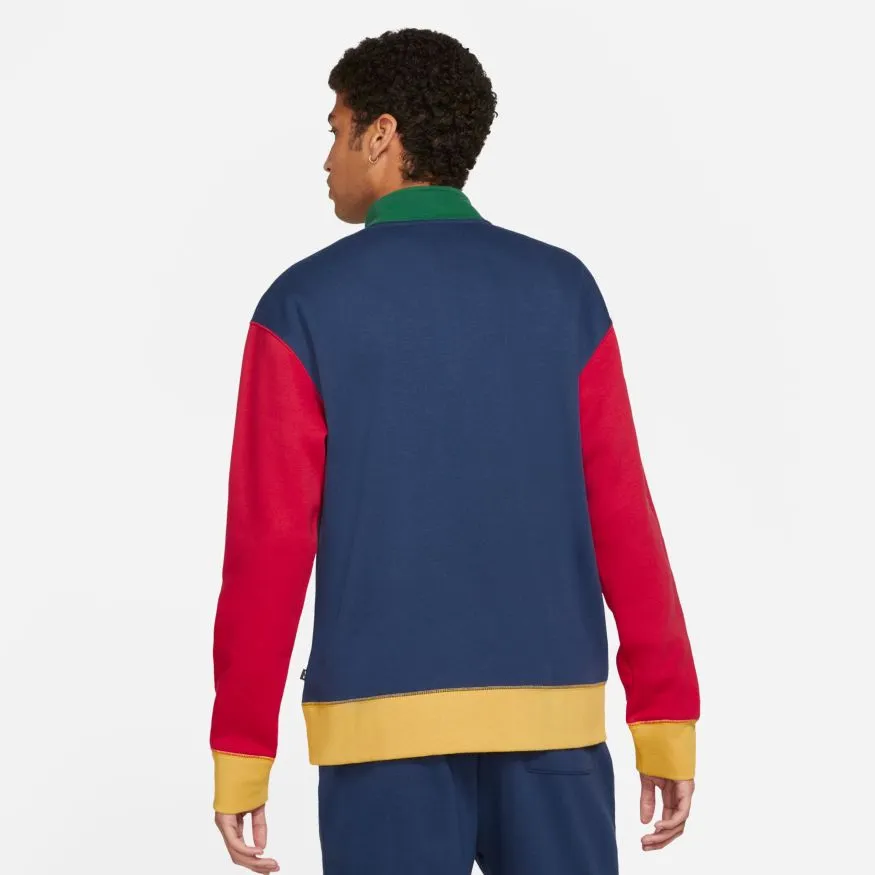 1/2 Zip Crew (Midnight Navy/Gym Red/Pollen)