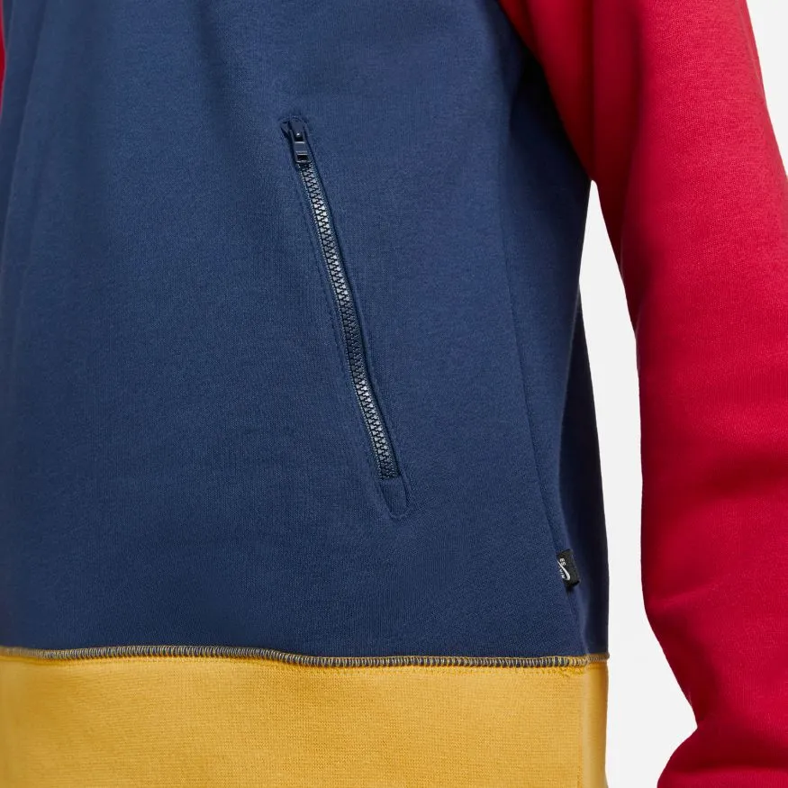 1/2 Zip Crew (Midnight Navy/Gym Red/Pollen)