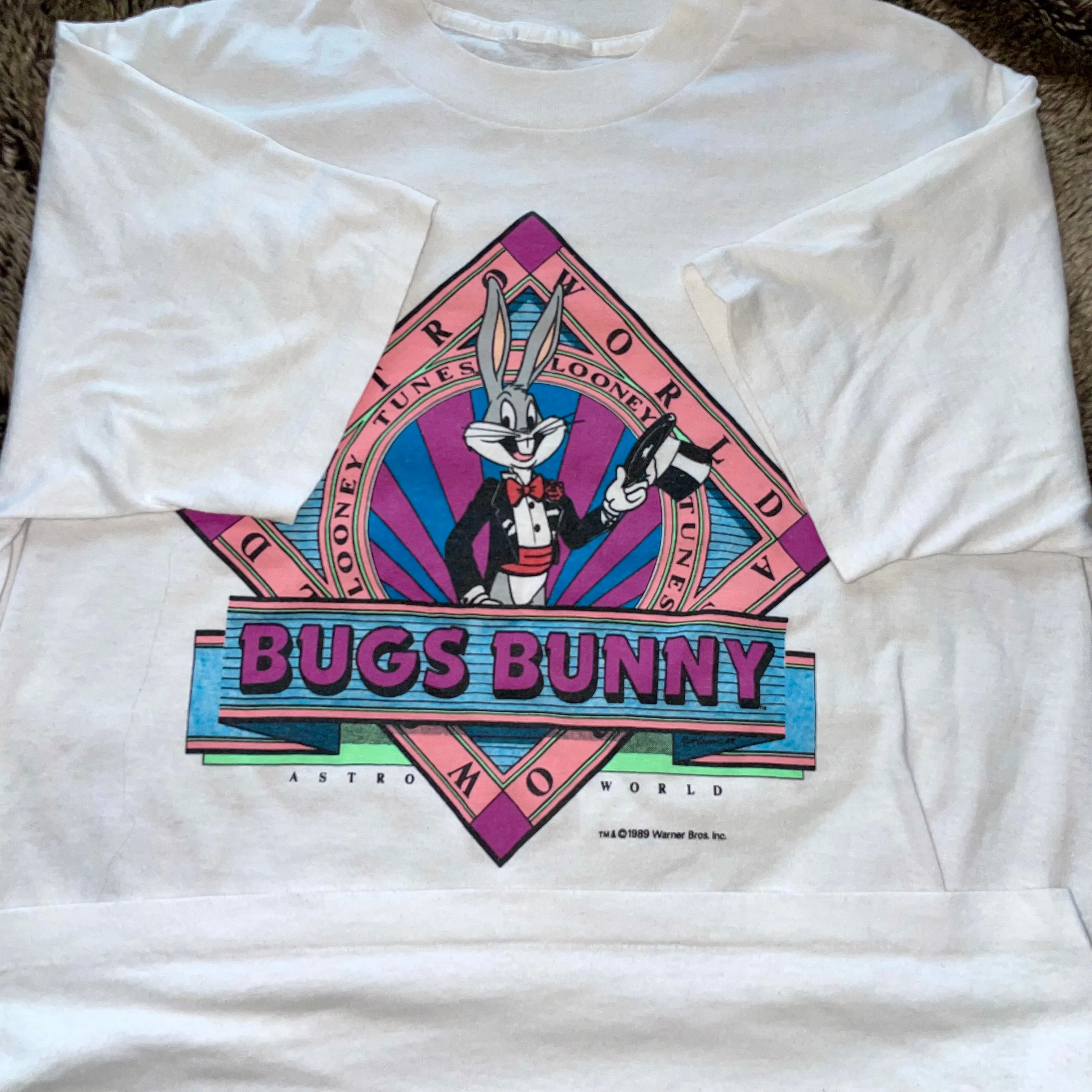 1989 Houston Astroworld x Looney Tunes Bugs Bunny Tee