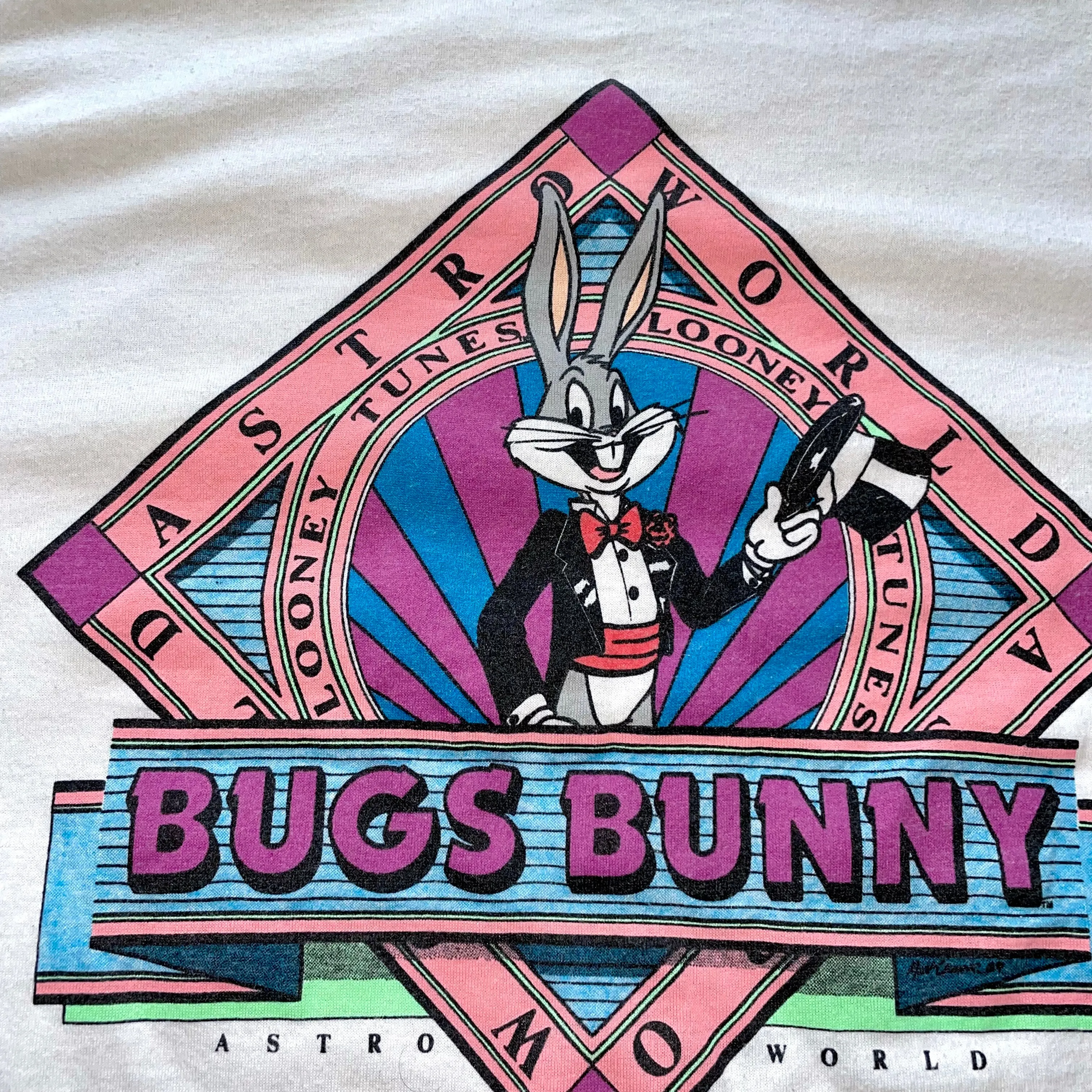 1989 Houston Astroworld x Looney Tunes Bugs Bunny Tee