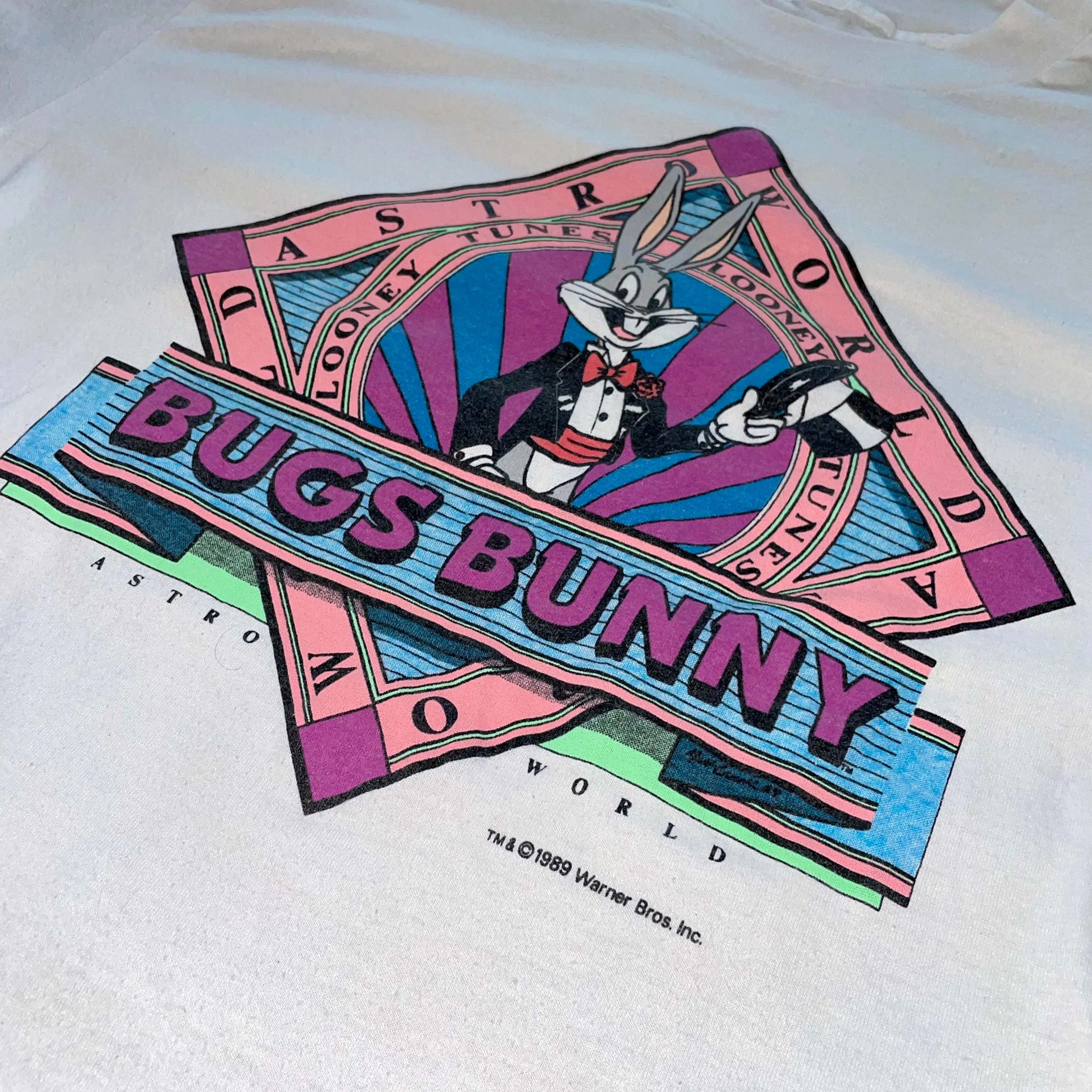 1989 Houston Astroworld x Looney Tunes Bugs Bunny Tee