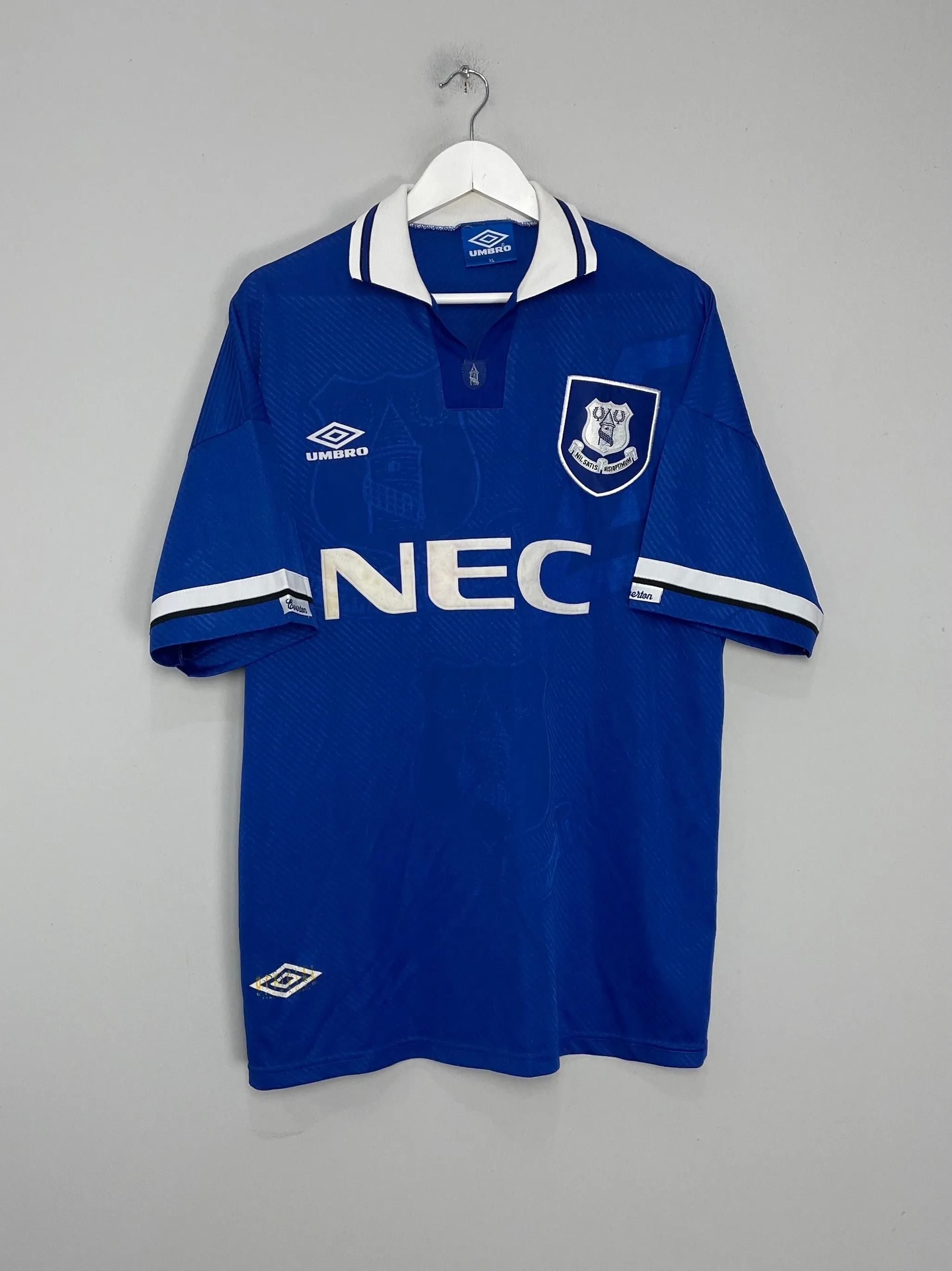 1993/95 EVERTON HOME SHIRT (XL) UMBRO