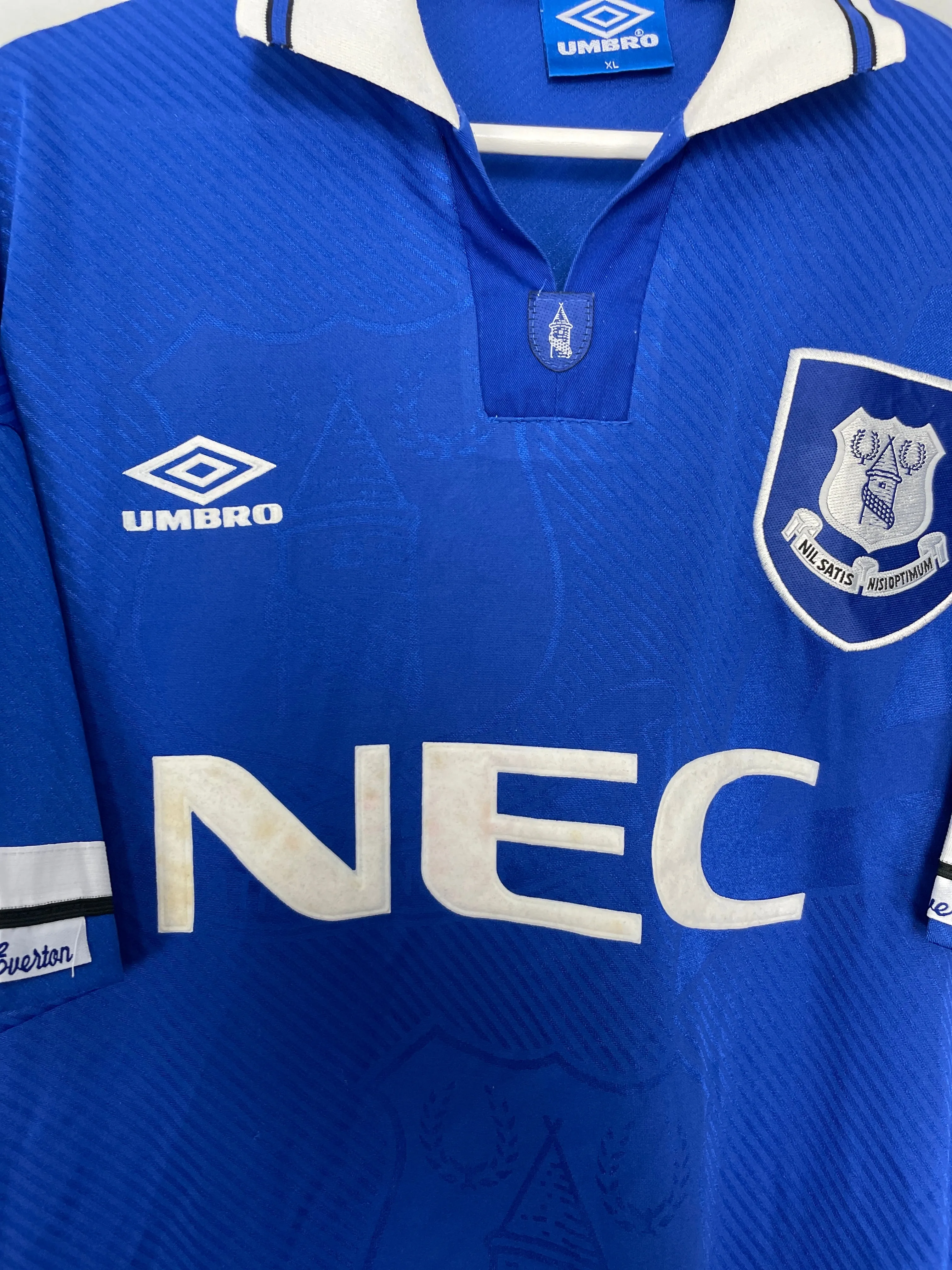 1993/95 EVERTON HOME SHIRT (XL) UMBRO