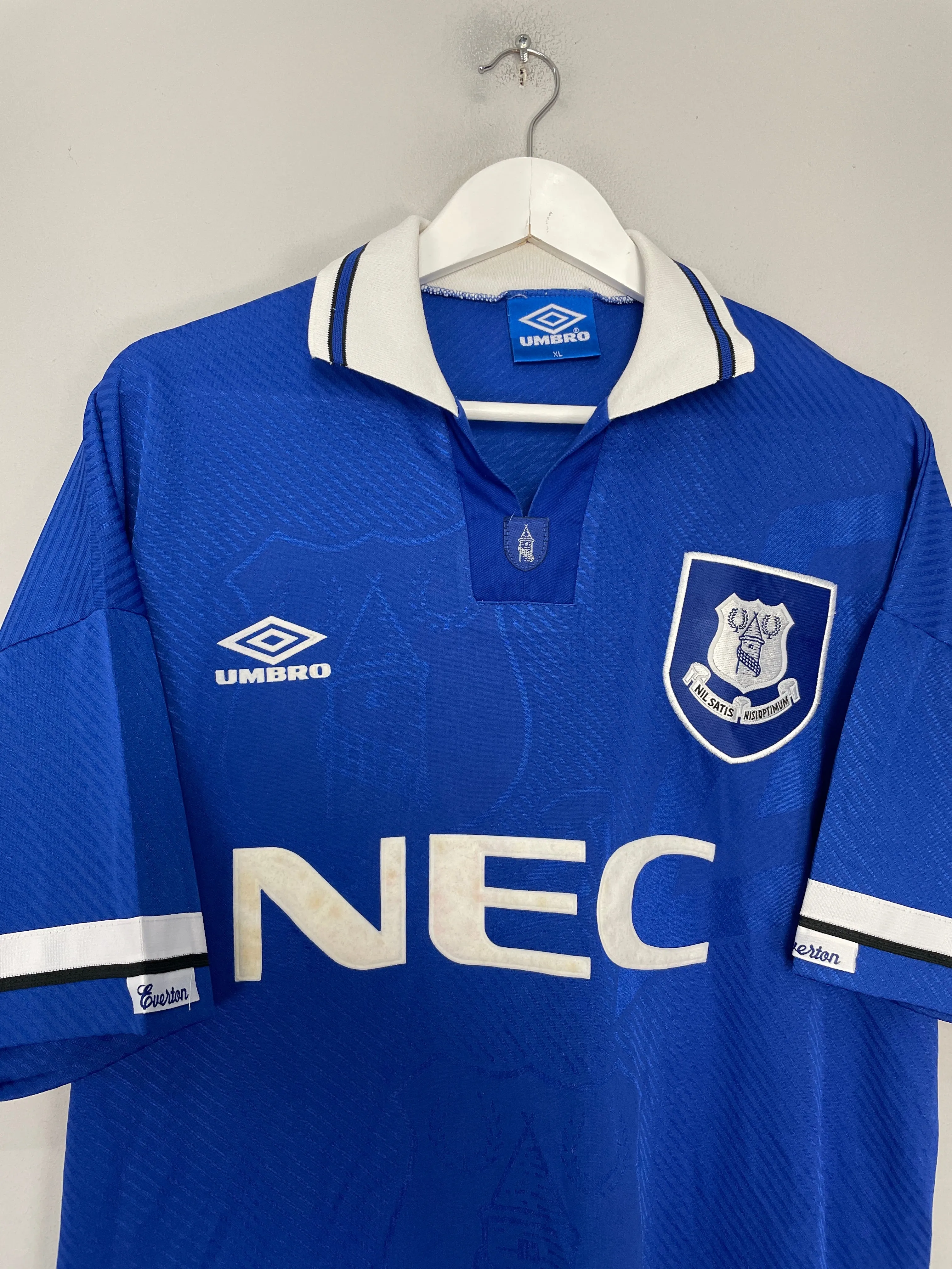 1993/95 EVERTON HOME SHIRT (XL) UMBRO