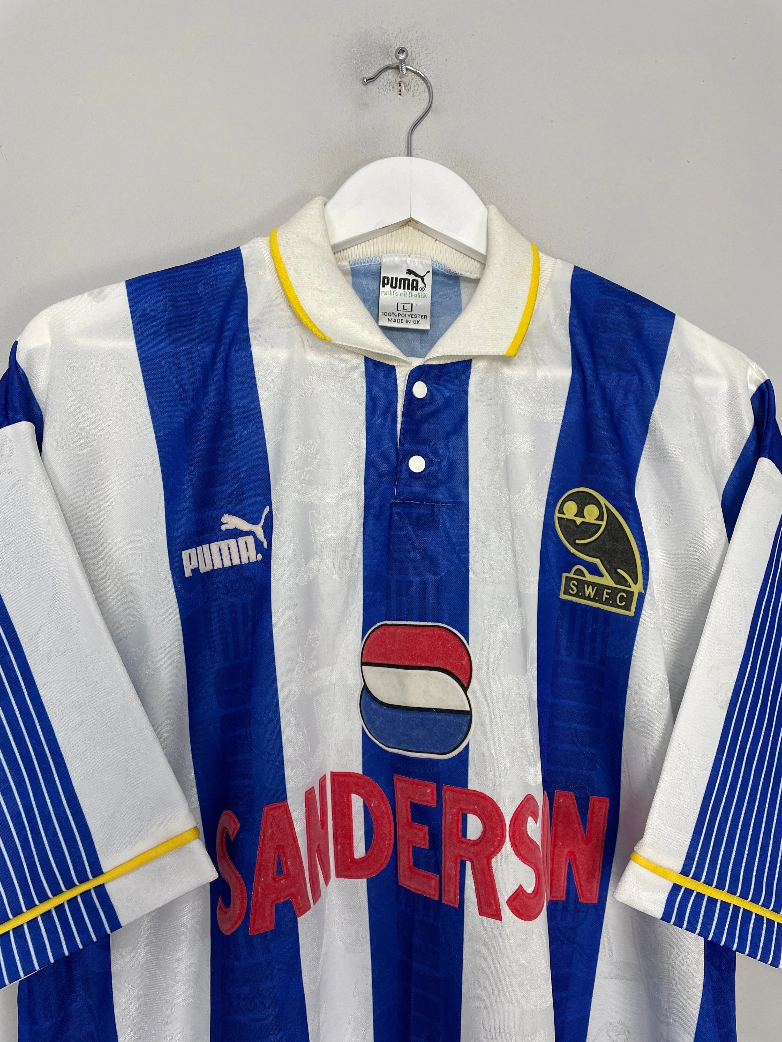 1993/95 SHEFFIELD WEDNESDAY HOME SHIRT (L) PUMA