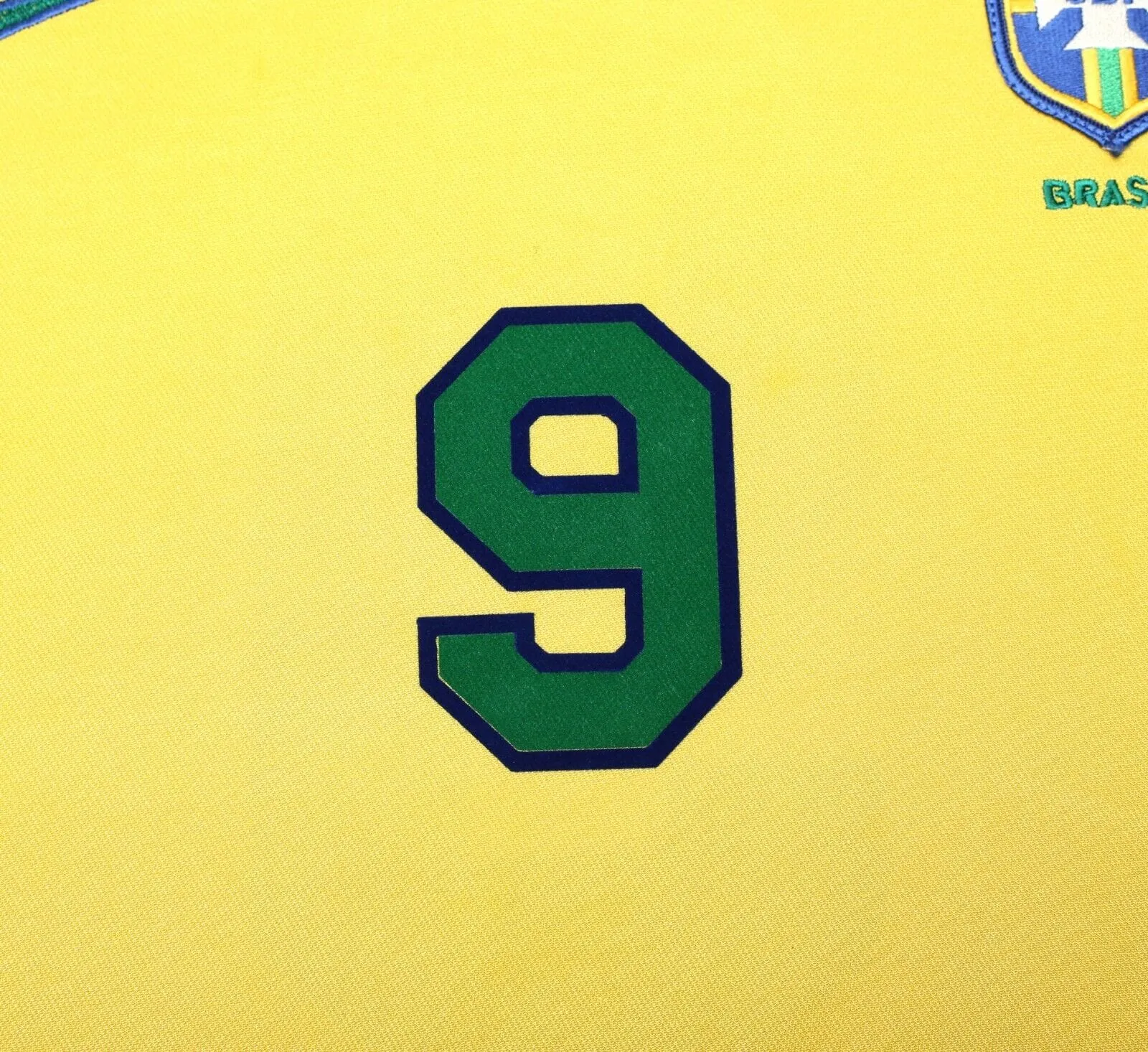 1997/98 RONALDO #9 Brazil Vintage Nike Home Football Shirt (L) Le Tournoi