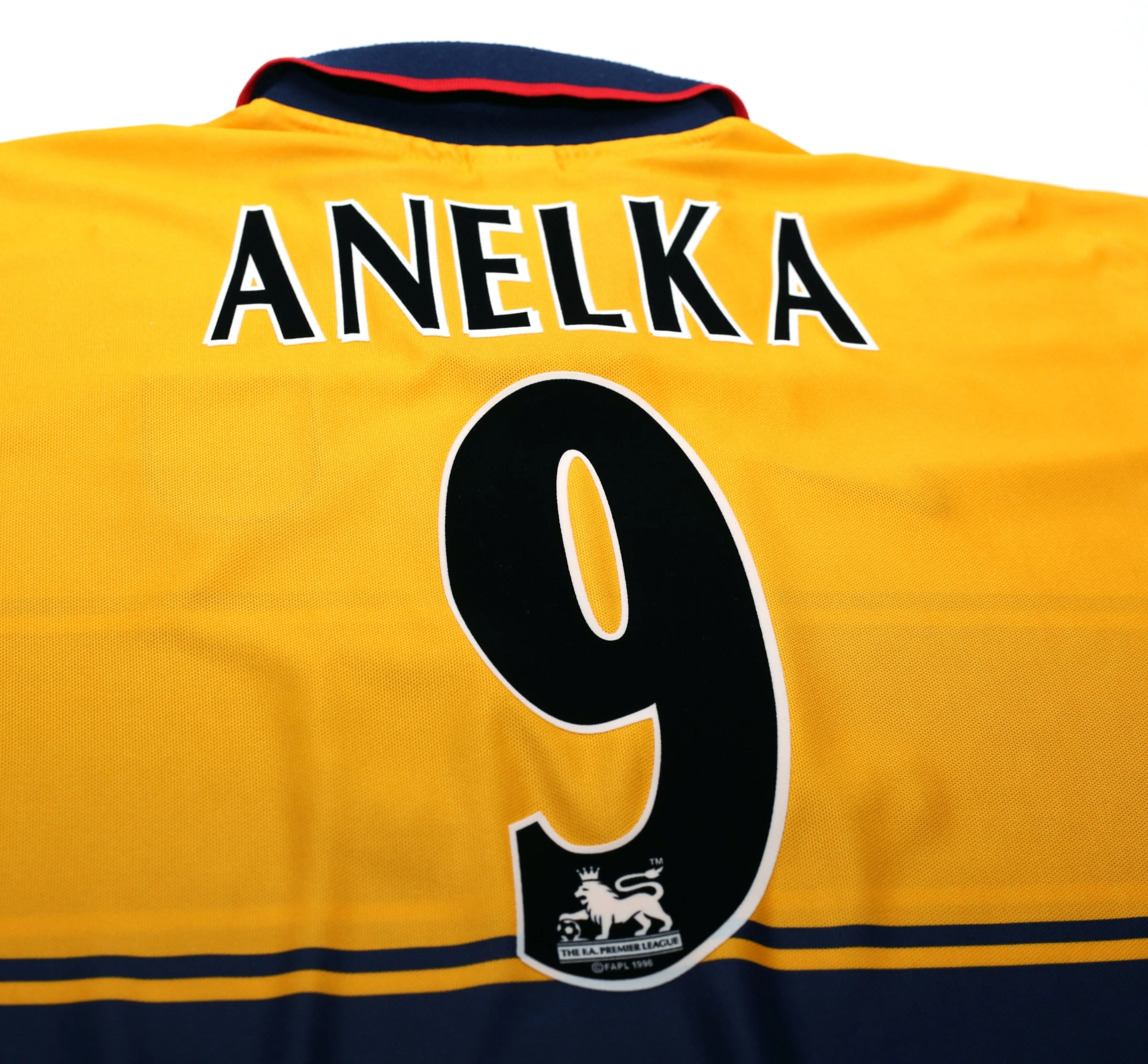 1997/99 ANELKA #9 Arsenal Nike Away Football Shirt (L)