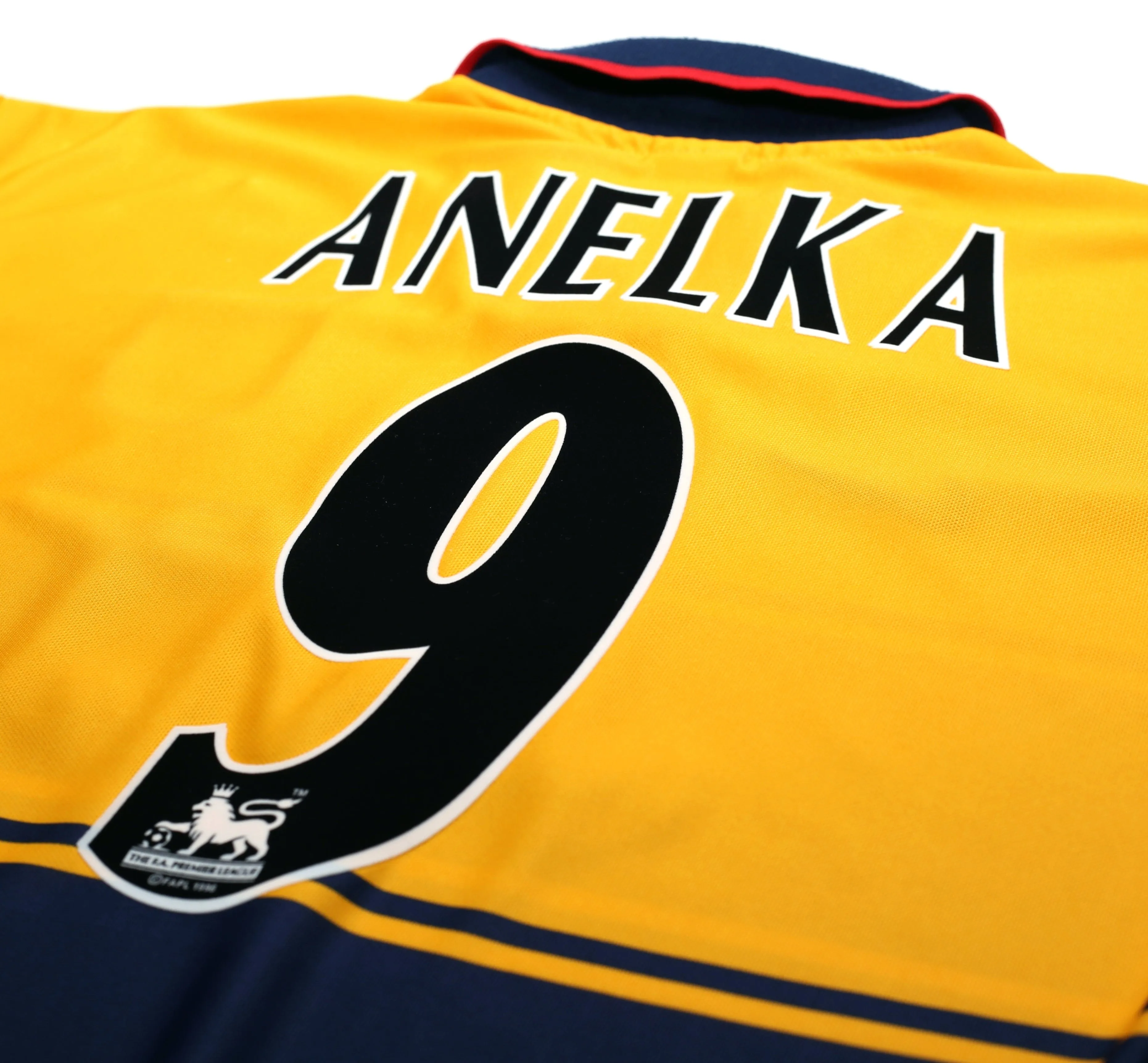 1997/99 ANELKA #9 Arsenal Nike Away Football Shirt (L)