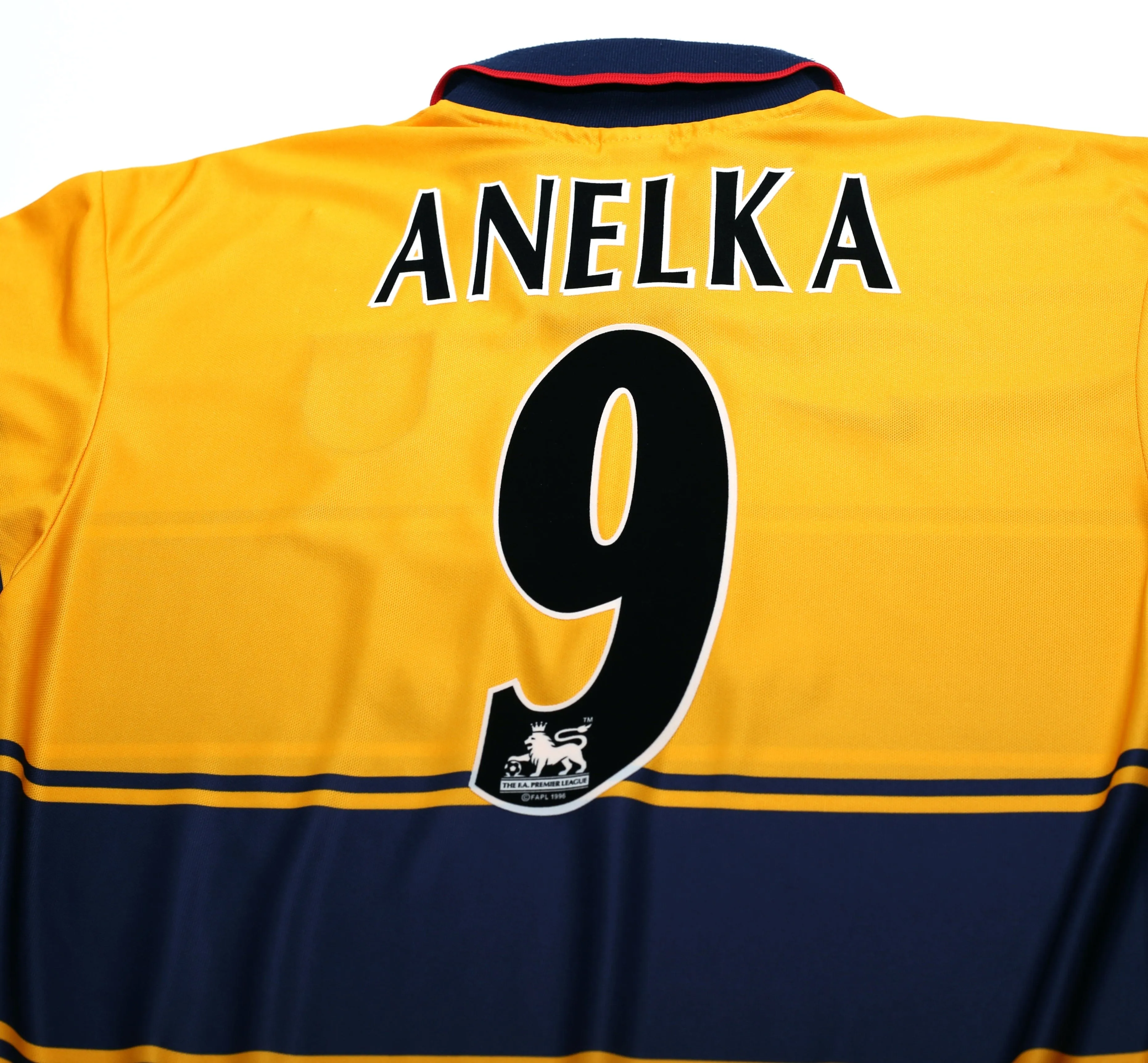 1997/99 ANELKA #9 Arsenal Nike Away Football Shirt (L)