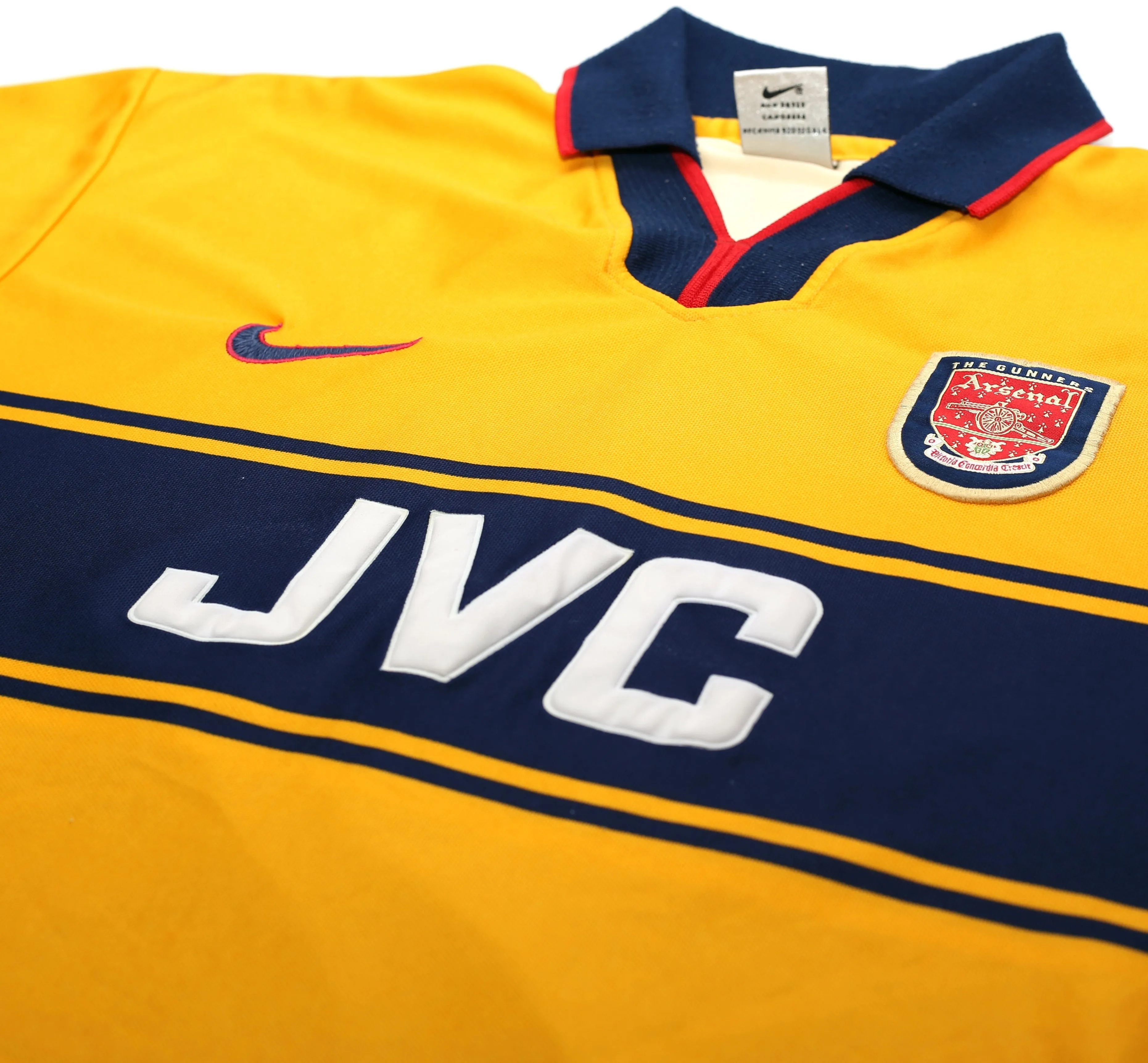 1997/99 ANELKA #9 Arsenal Nike Away Football Shirt (L)