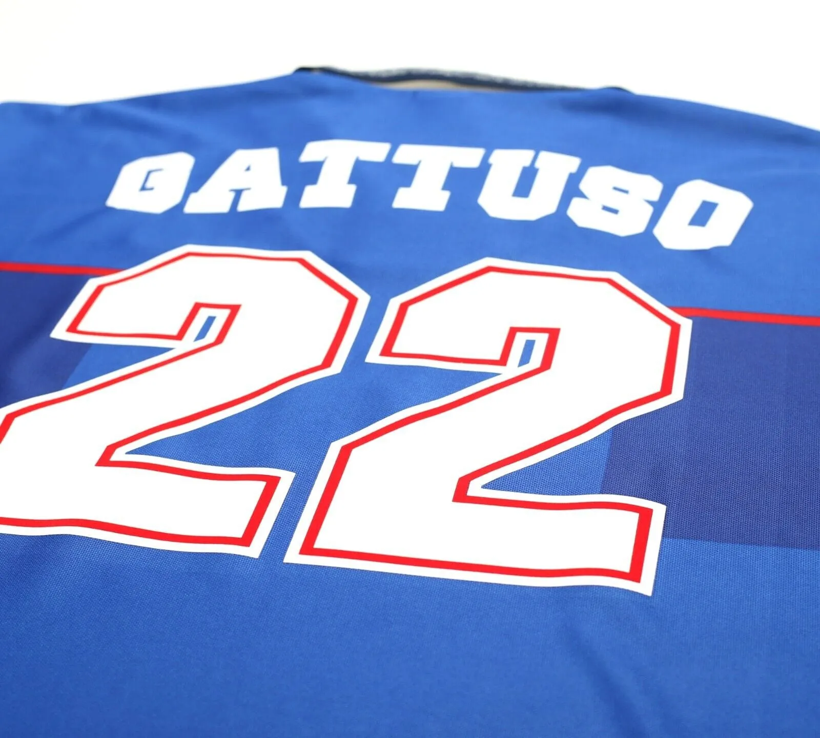 1997/99 GATTUSO #22 Rangers Vintage Nike European Home Football Shirt (XL)