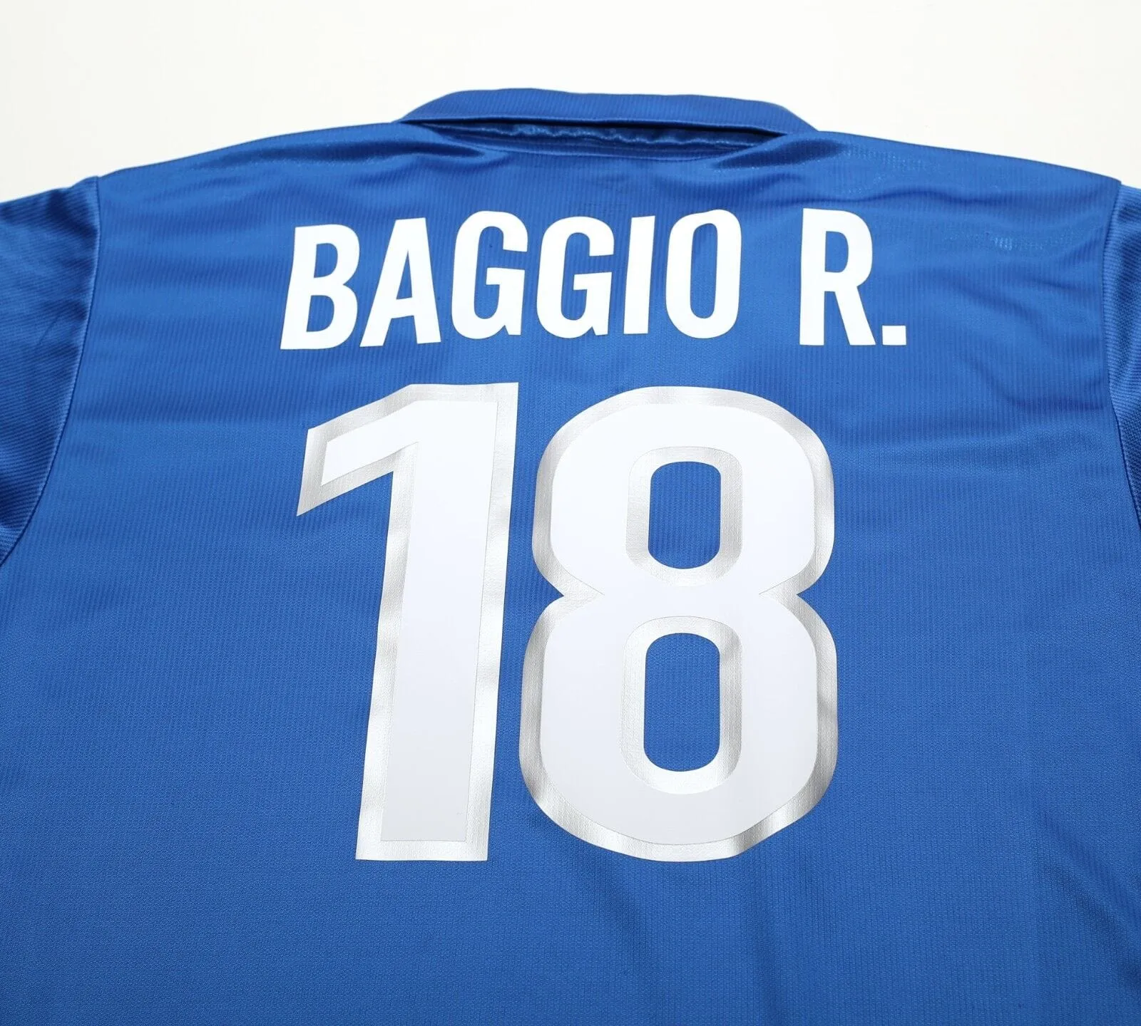 1998/99 BAGGIO .R #18 Italy Vintage Nike Home Football Shirt (XL) WC 98