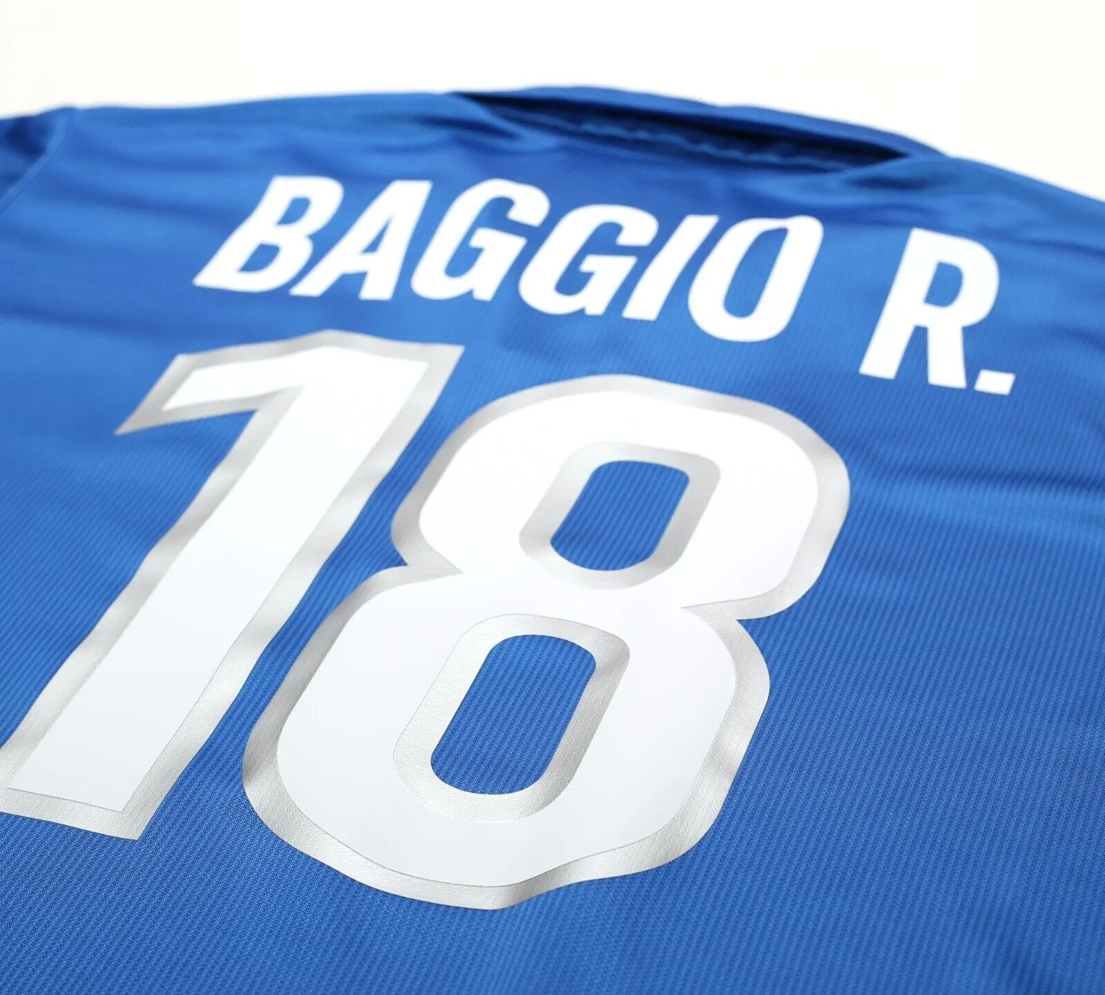 1998/99 BAGGIO .R #18 Italy Vintage Nike Home Football Shirt (XL) WC 98