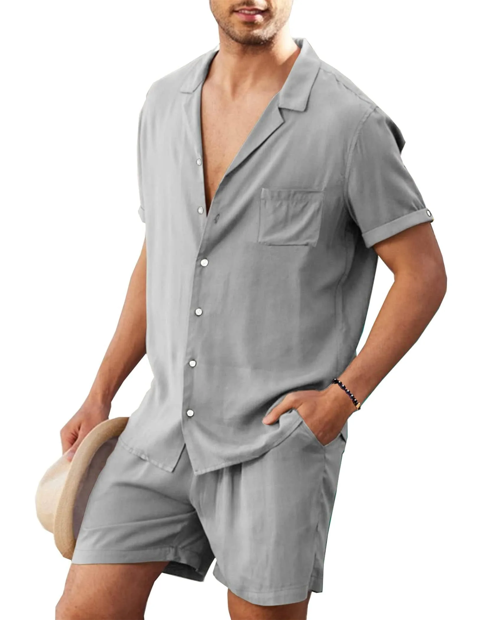 2 Pieces Beach Shirt Set (US Only)