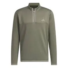 Adidas Golf Microdot 1/4 Zip Sweater / Olive& Silver / Size UK S