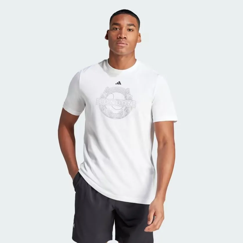 Adidas II5901 Wimbledon Tennis Tee Mens