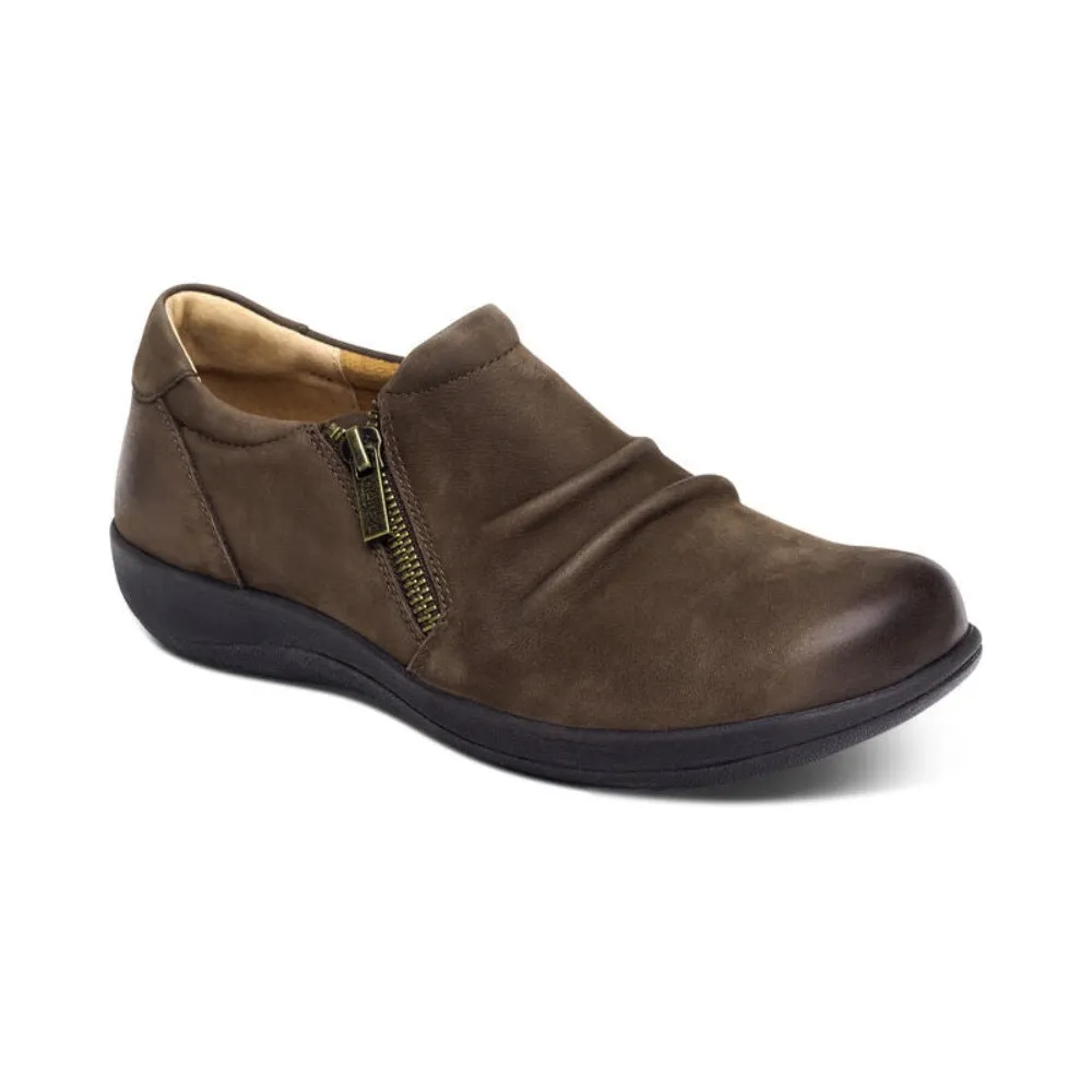 Aetrex Women's Katie Monk Dark Earth