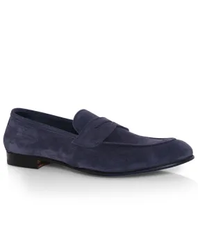 Agata Suede Loafer in Denim