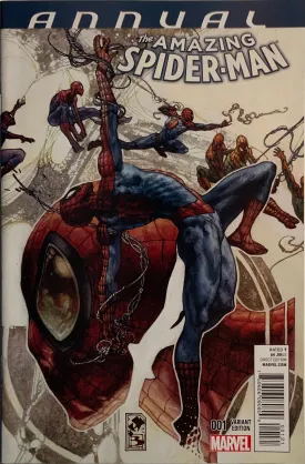 AMAZING SPIDER-MAN (2014-2015) ANNUAL # 1 BIANCHI VARIANT COVER