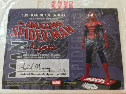 Amazing Spider-man Marvel Comics Maquette Statue 2004 Spiderman Brand New #1567