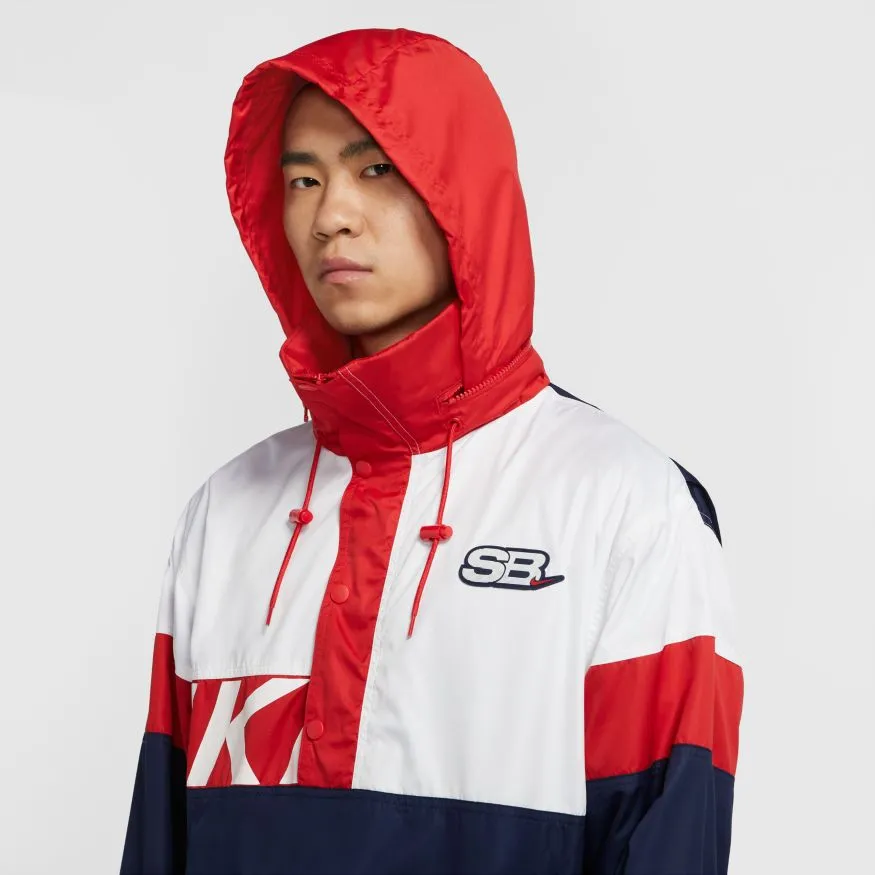 Anorak Jacket (Midnight Navy/White/University Red)