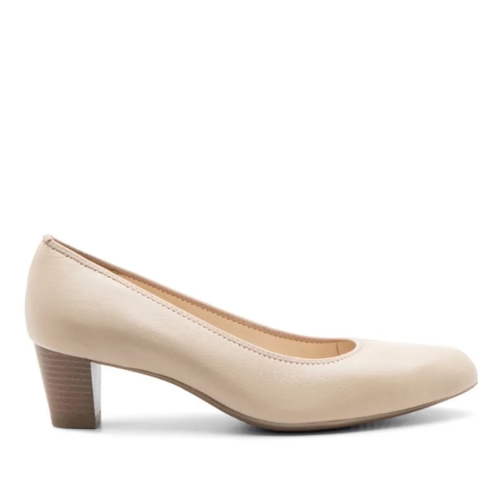 Ara Women's Kelly/Knokke Pump Mid Heel Sand Calf