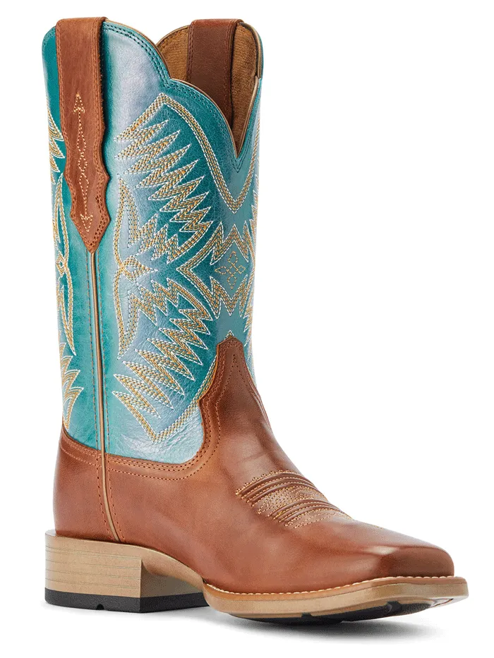 Ariat 10042387 Womens Odessa StretchFit Western Boot Almond Roca