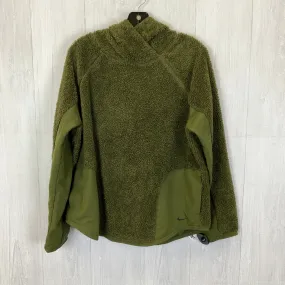 Athletic Sweatshirt Hoodie By Nike In Green, Size: L