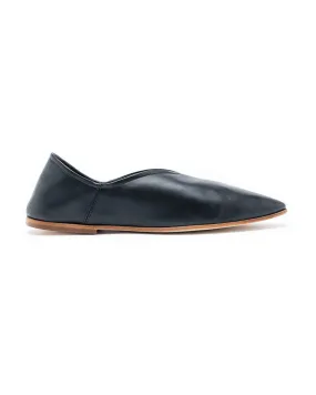 Babù Milano Leather Flats - Black