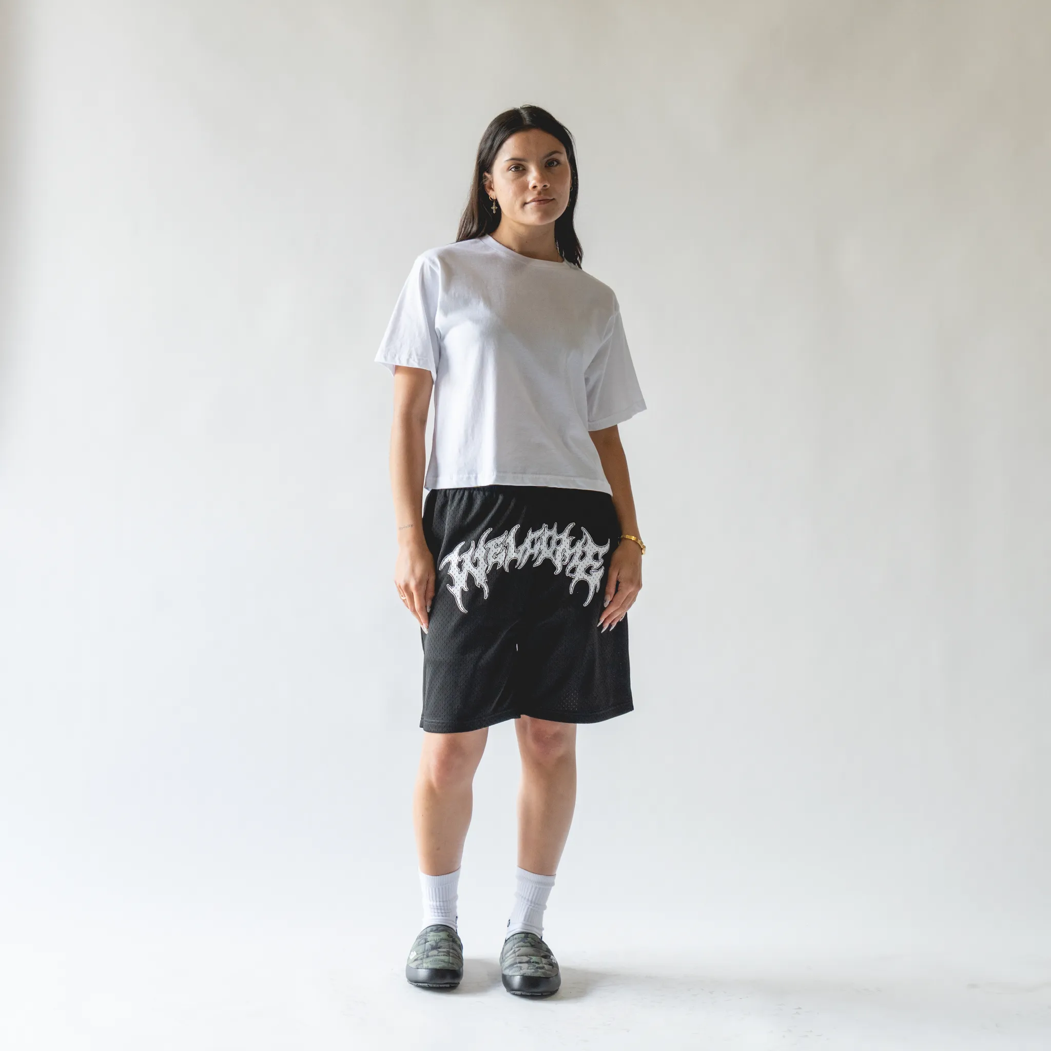 Barb Mesh Shorts - Black