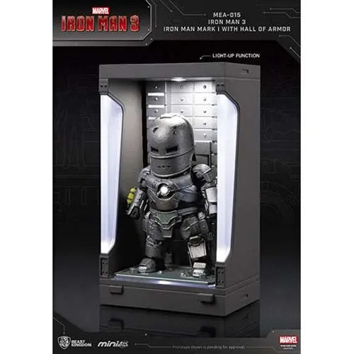 Beast Kingdom - Marvel Iron Man 3 MK I with Hall of Armor Display (MEA-015) Previews Exclusive LAST ONE!