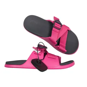 Black & Pink Sandals Flats Chacos, Size 7