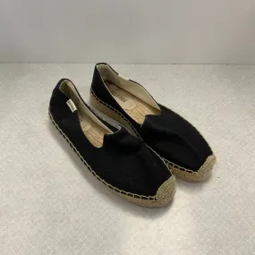 Black & Tan Shoes Flats Soludos, Size 7