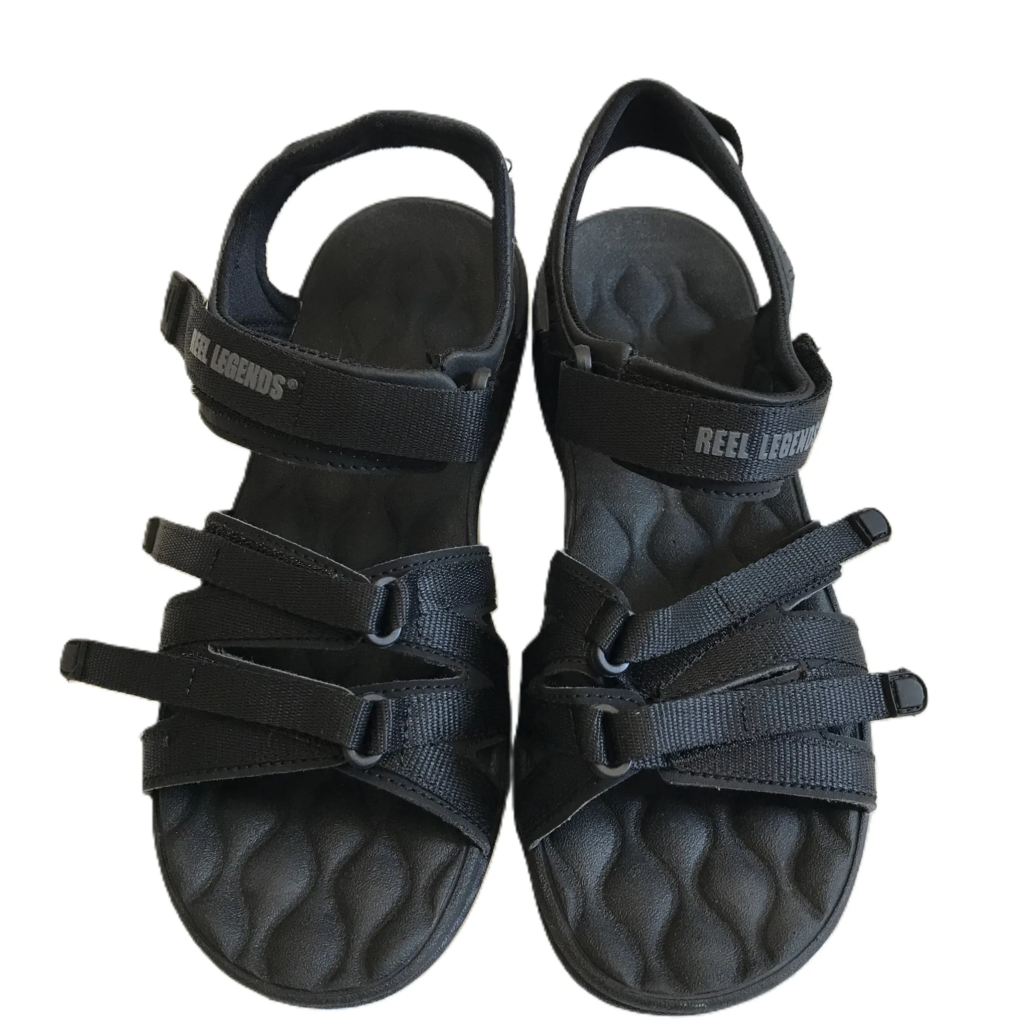 Black Sandals Flats By Reel Legends, Size: 9