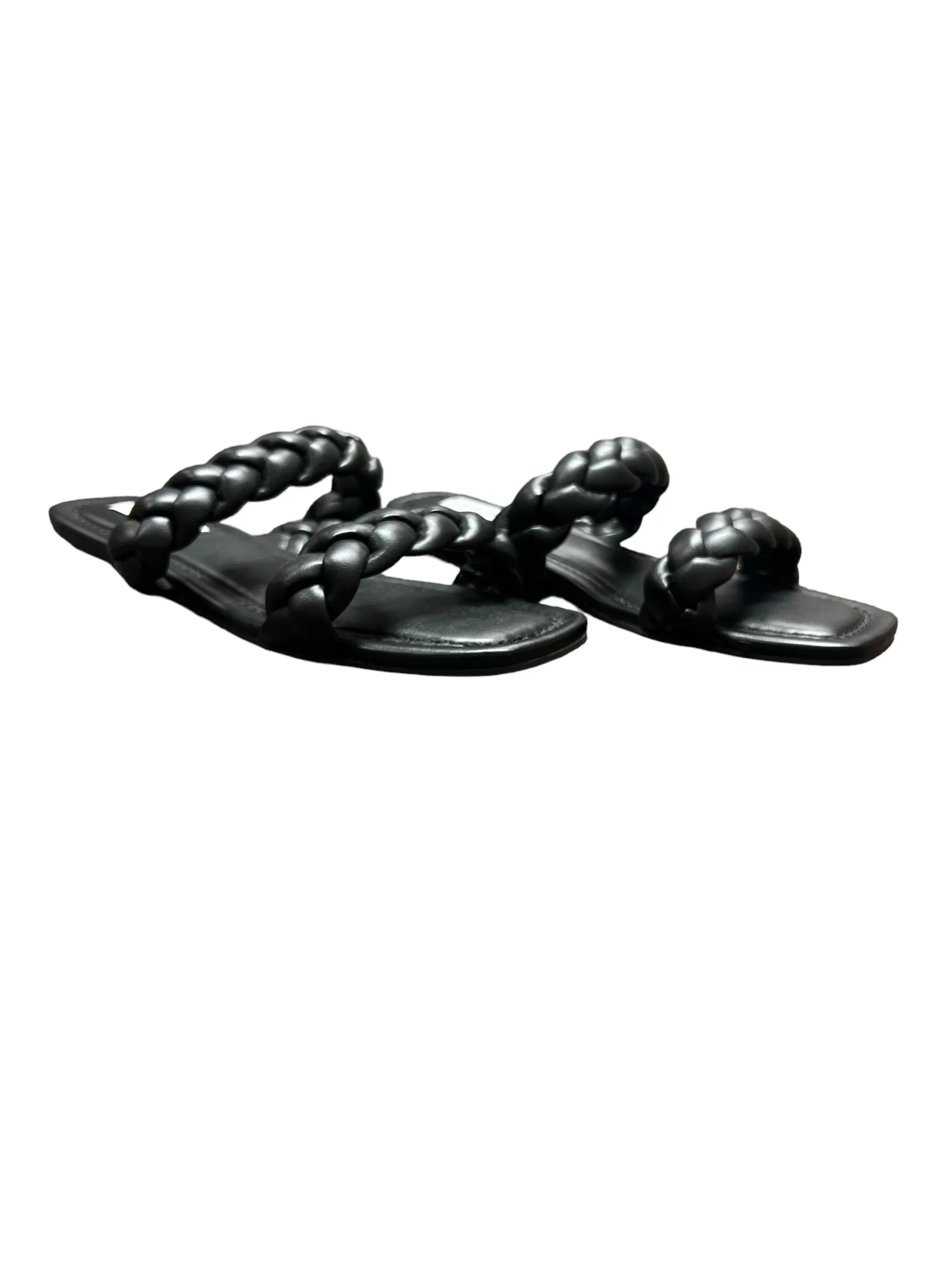 Black Sandals Flats Steve Madden, Size 7