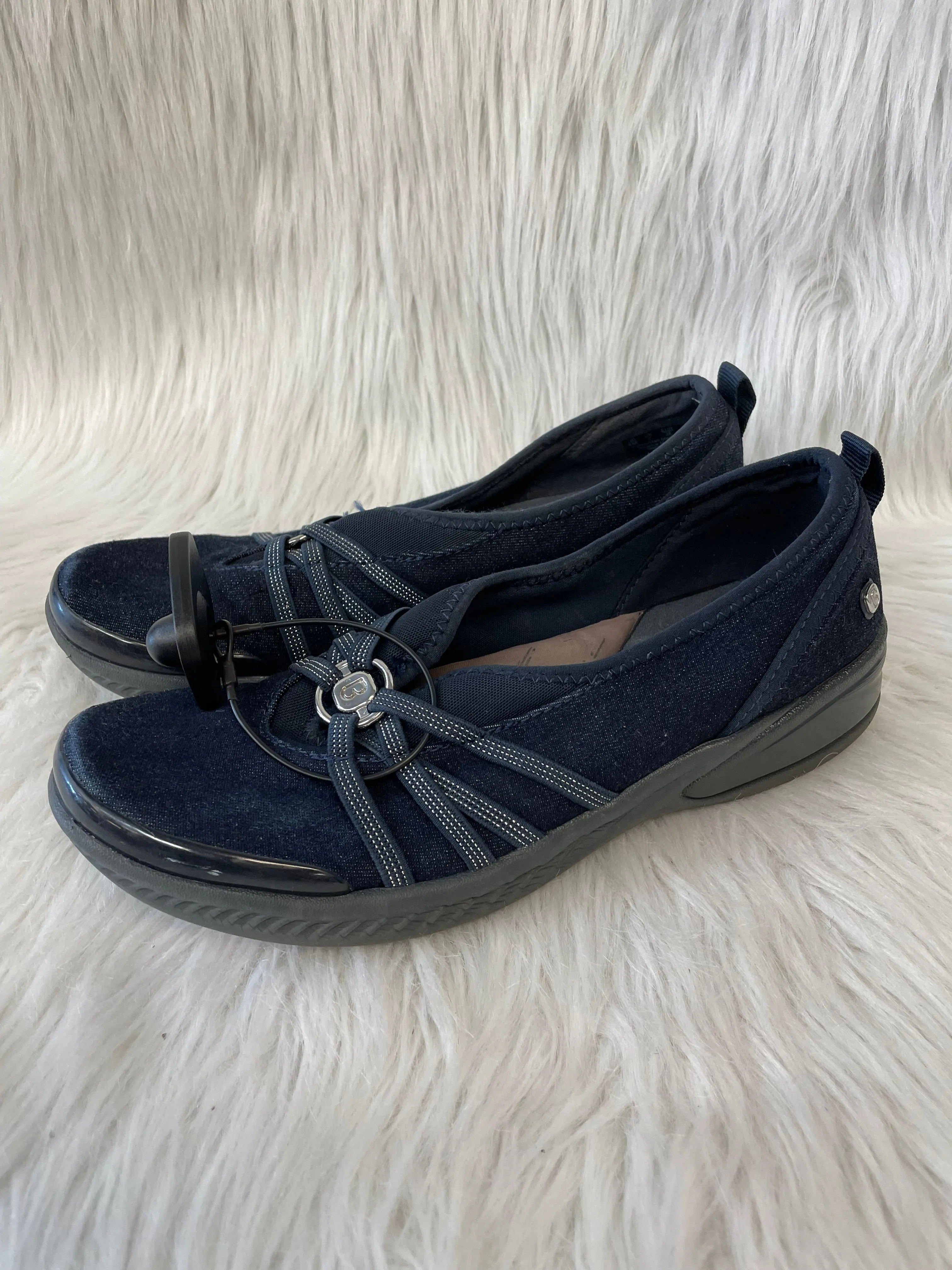 Blue Denim Shoes Flats Bzees, Size 8