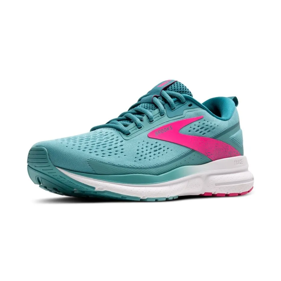 Brooks Trace 3 Women's Running Shoes AW24 Aqua/Storm/Pink