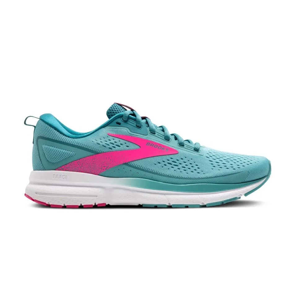 Brooks Trace 3 Women's Running Shoes AW24 Aqua/Storm/Pink