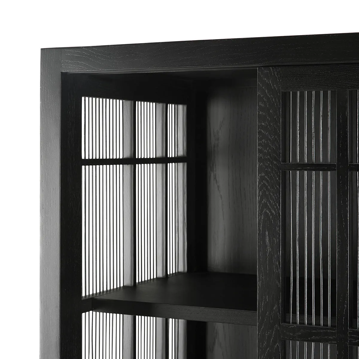 Burung 2 Door Cupboard (Oak Black)