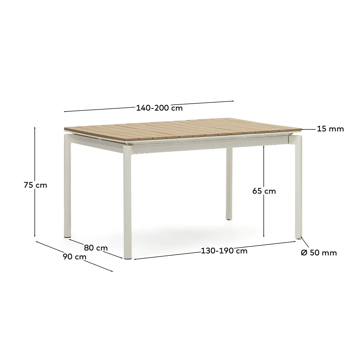 Canyelles Alfresco Extendable Dining Table