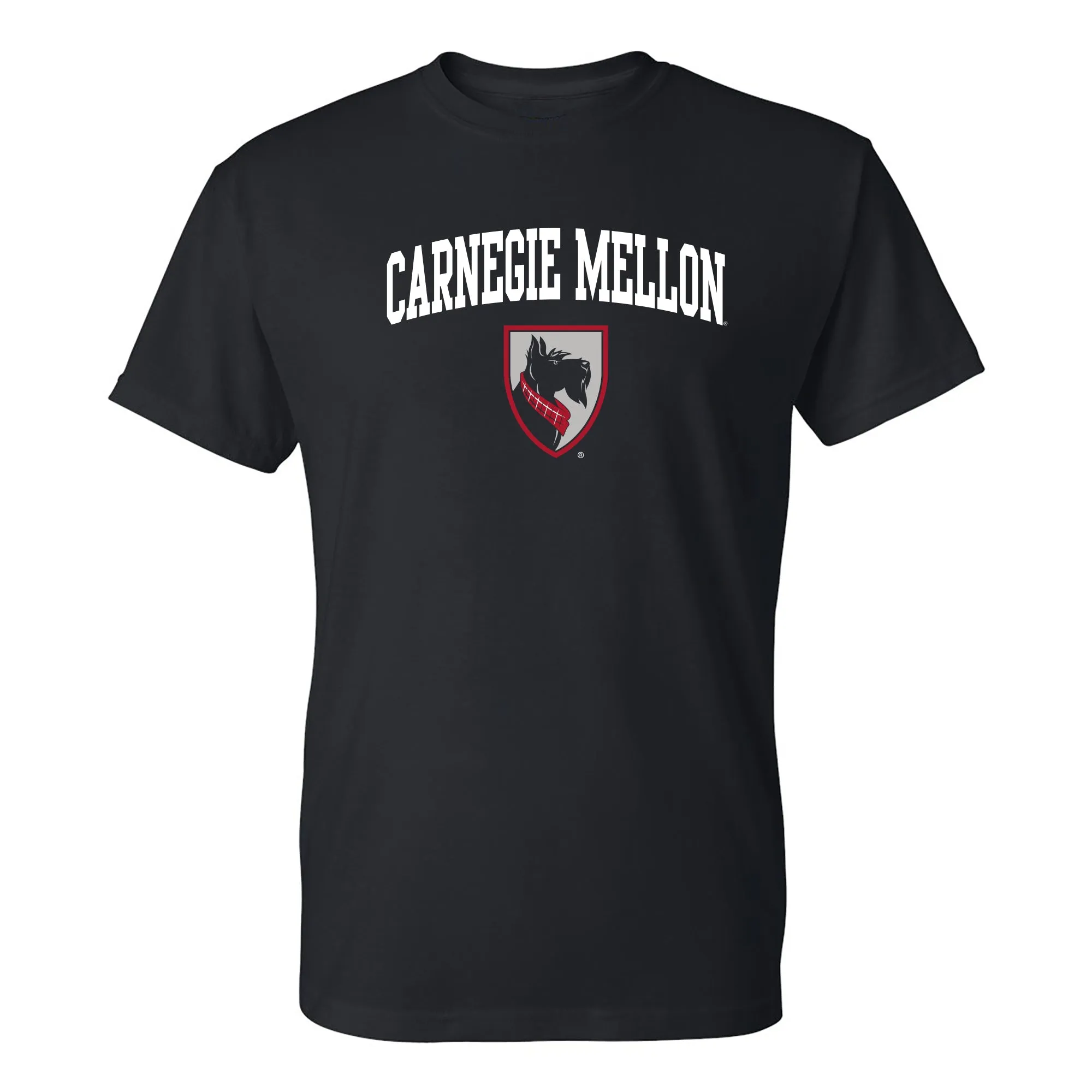 Carnegie Mellon Tartans Arch Logo T Shirt - Black