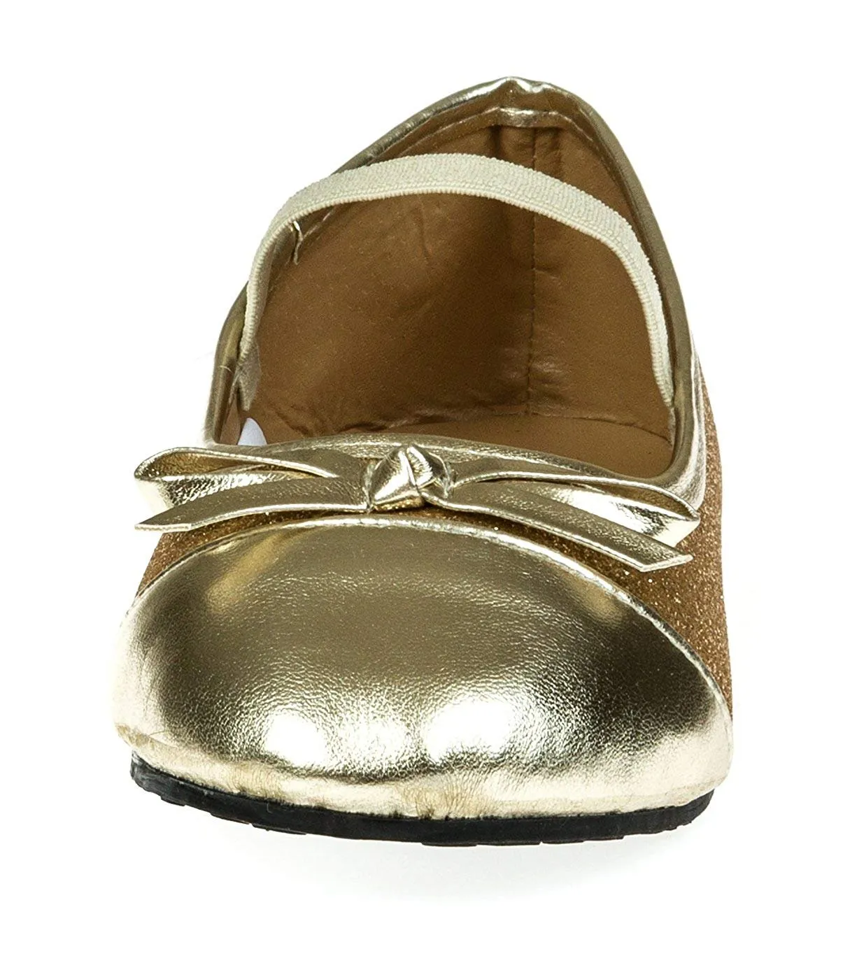 Chatties Toddler Girls Fine Glitter Ballet Flats Size 7/8 - Gold