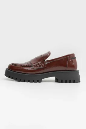 CHUNKY PATENT LOAFERS