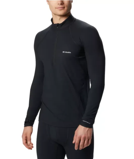 Columbia Mens Midweight Stretch Long Sleeve Baselayer Half Zip Shirt