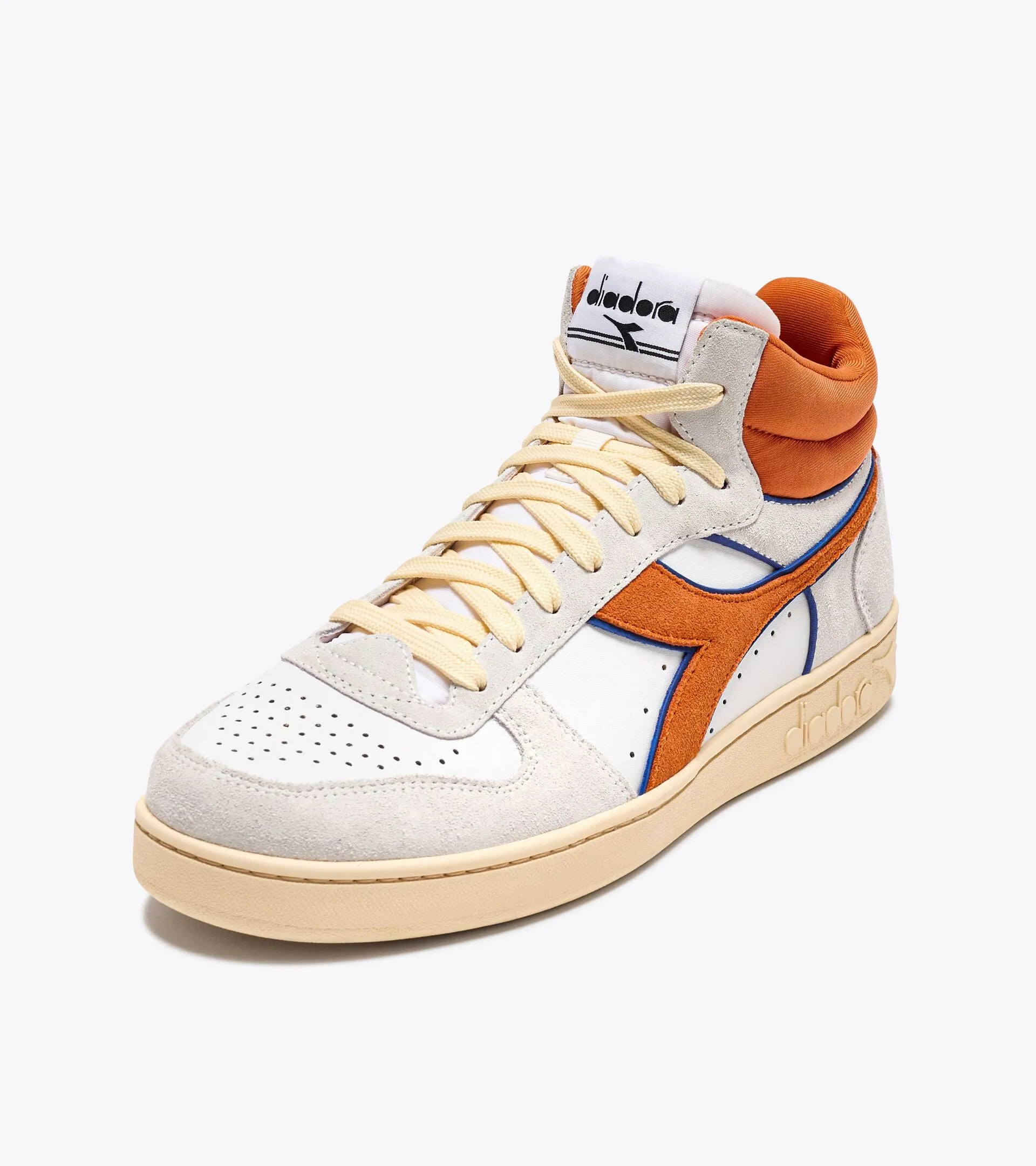 DIADORA Leather  Magic Basket Denim Mid HI Sneaker