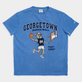 Dunking Bulldog Georgetown Basketball Vintage Heavyweight Tee